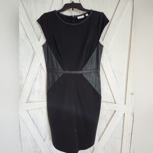 New York & Company Black Midi Dress